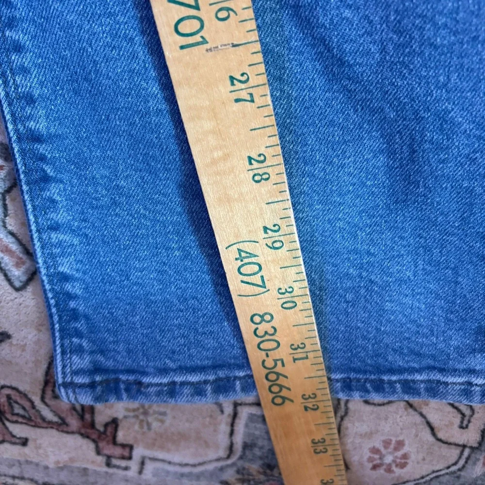 Mott & Bow Mens Slim Fit Straight Jeans Medium Wash Blue Denim W36 L32 Stretch